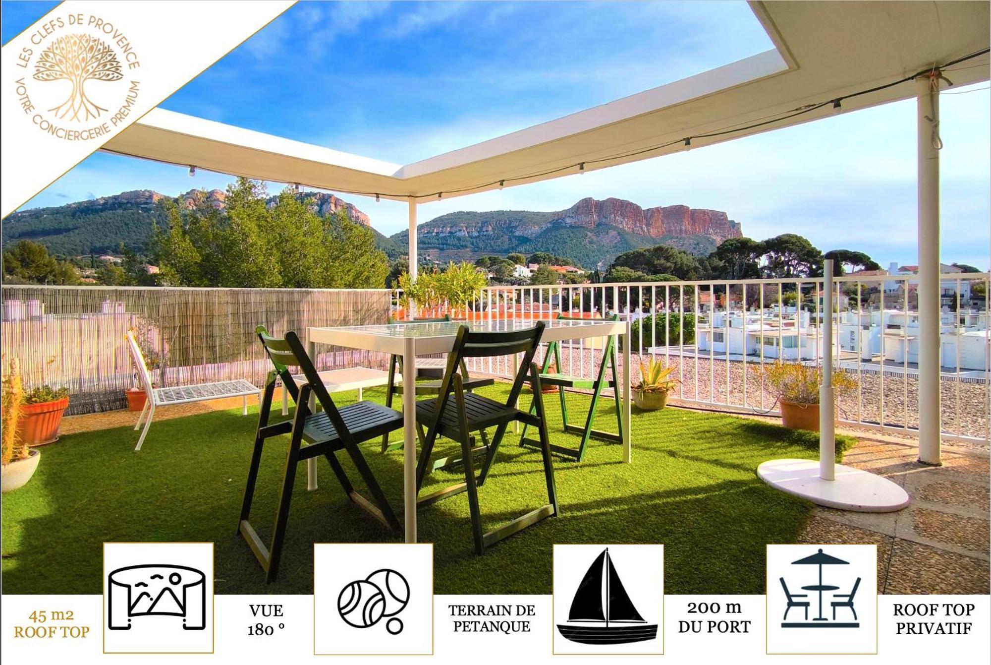 Sunset Garden - Roof Top 45 M2 Vue Mer / Cap Canaille Cassis Dış mekan fotoğraf